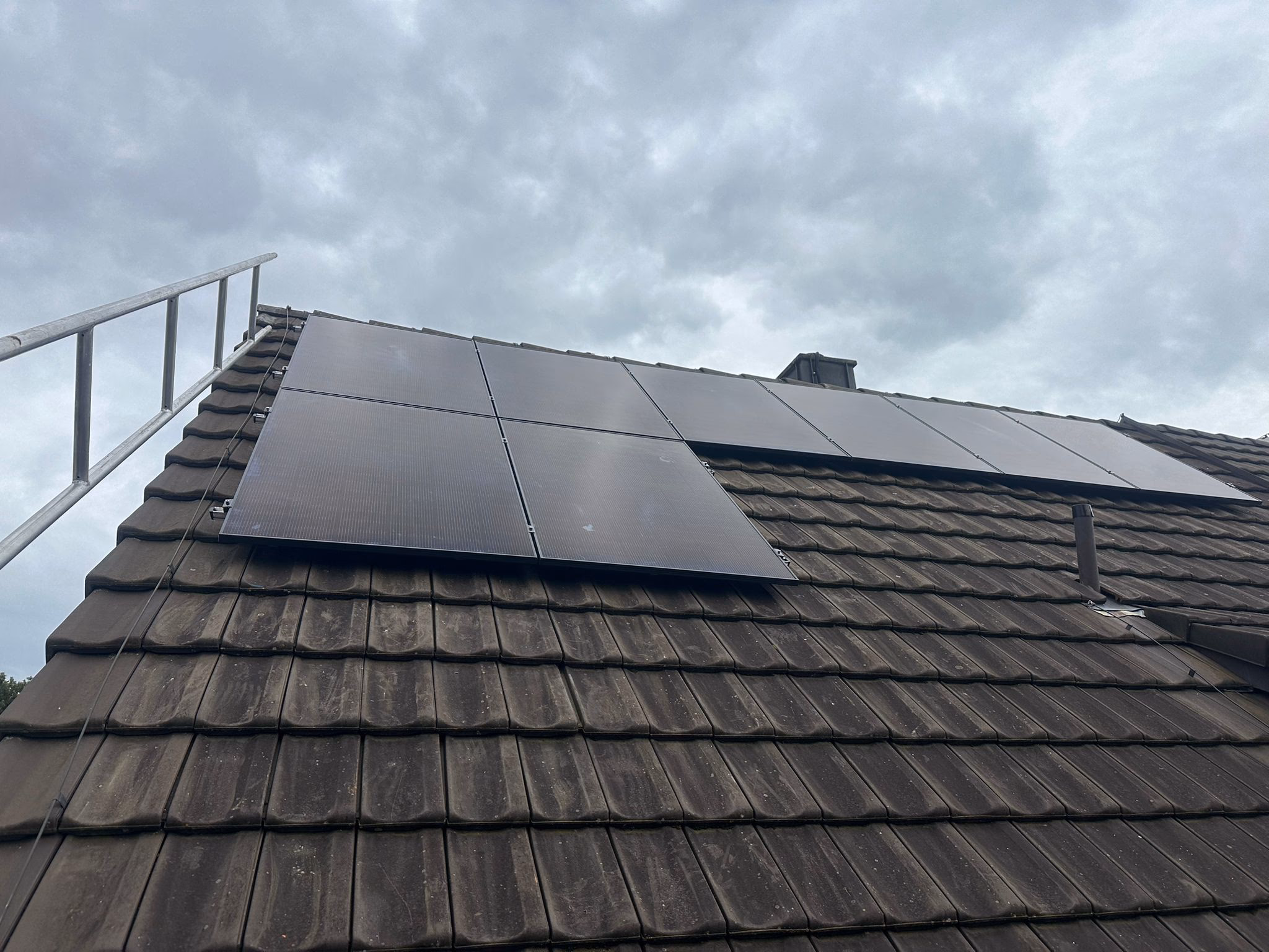Solarmodule auf einem Ziegeldach